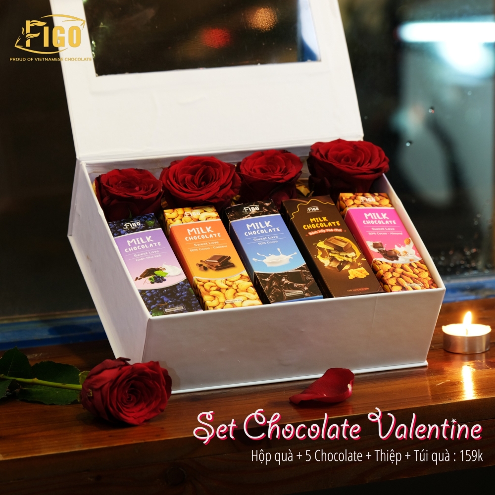 Valentine mua socola tặng cho người yêu, ghé ngay Chocolate Figo