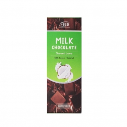 (Bar 20g) Socola sữa nhân Dừa 50% cacao FIGO 20g