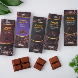 (Bar 20g) Kẹo Sô cô la đen 100% có đường ăn kiêng 20g FIGO